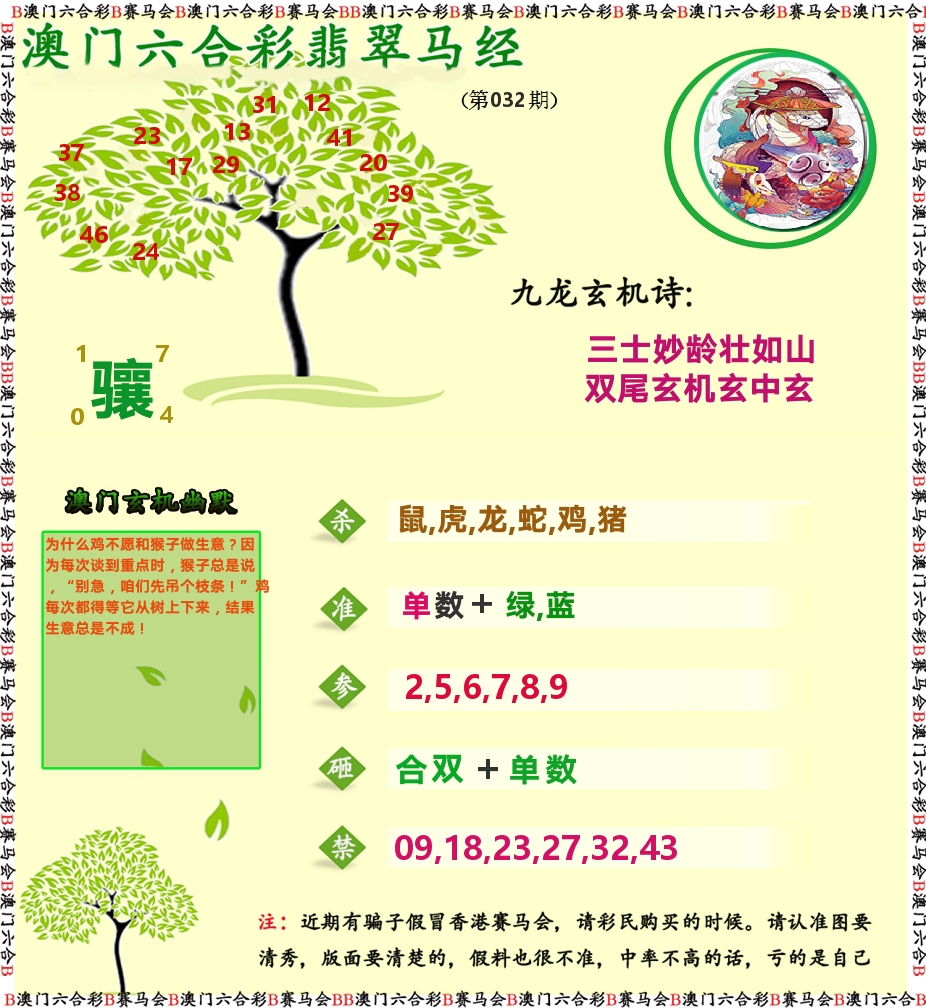 翡翠马经 第32期