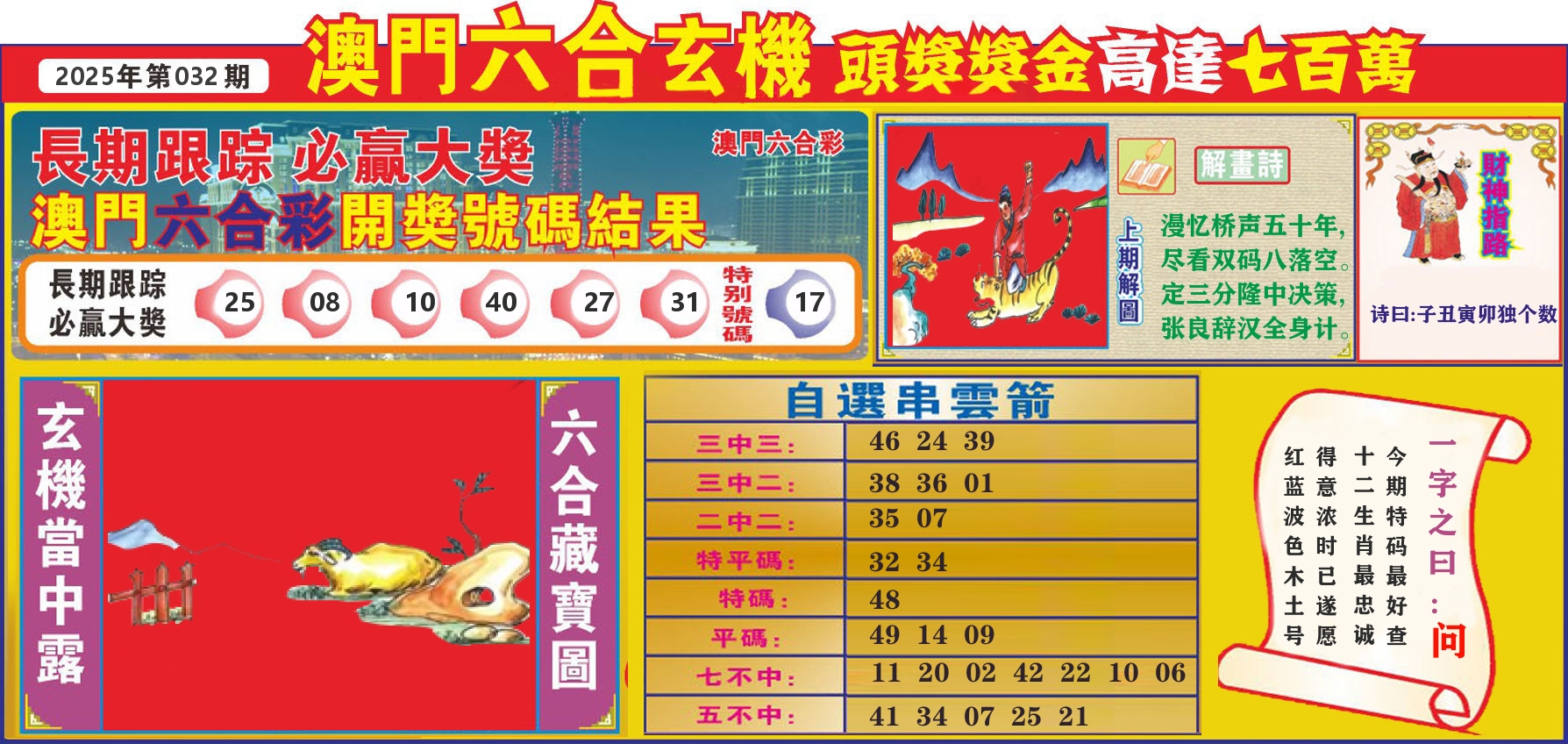 七星彩图C 第32期