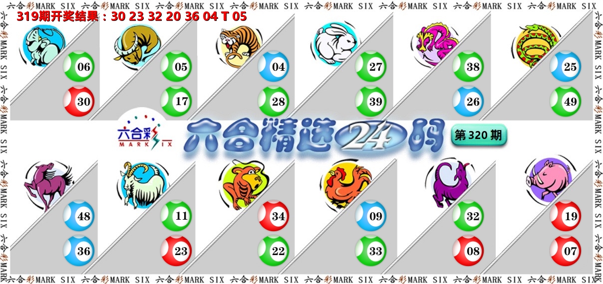 六合精选24码 第320期