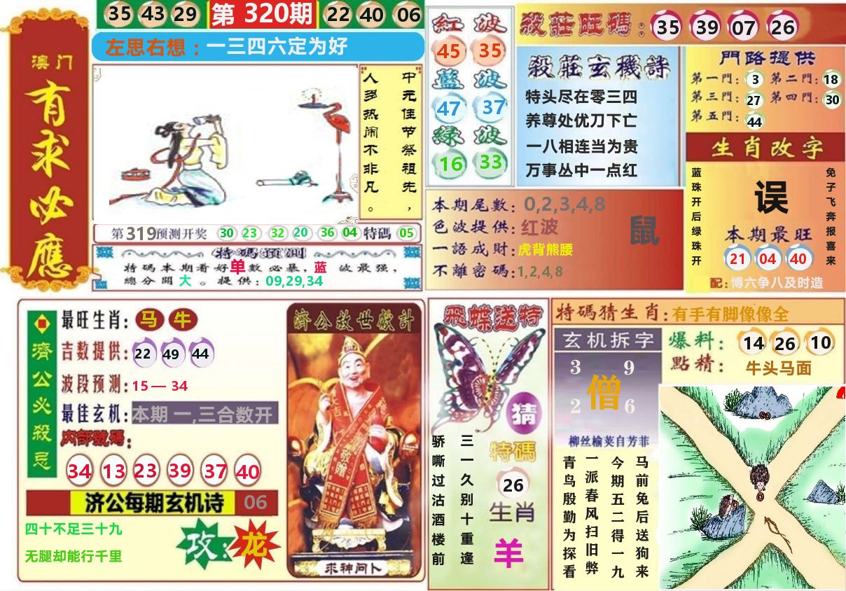 澳门有求必应 第320期