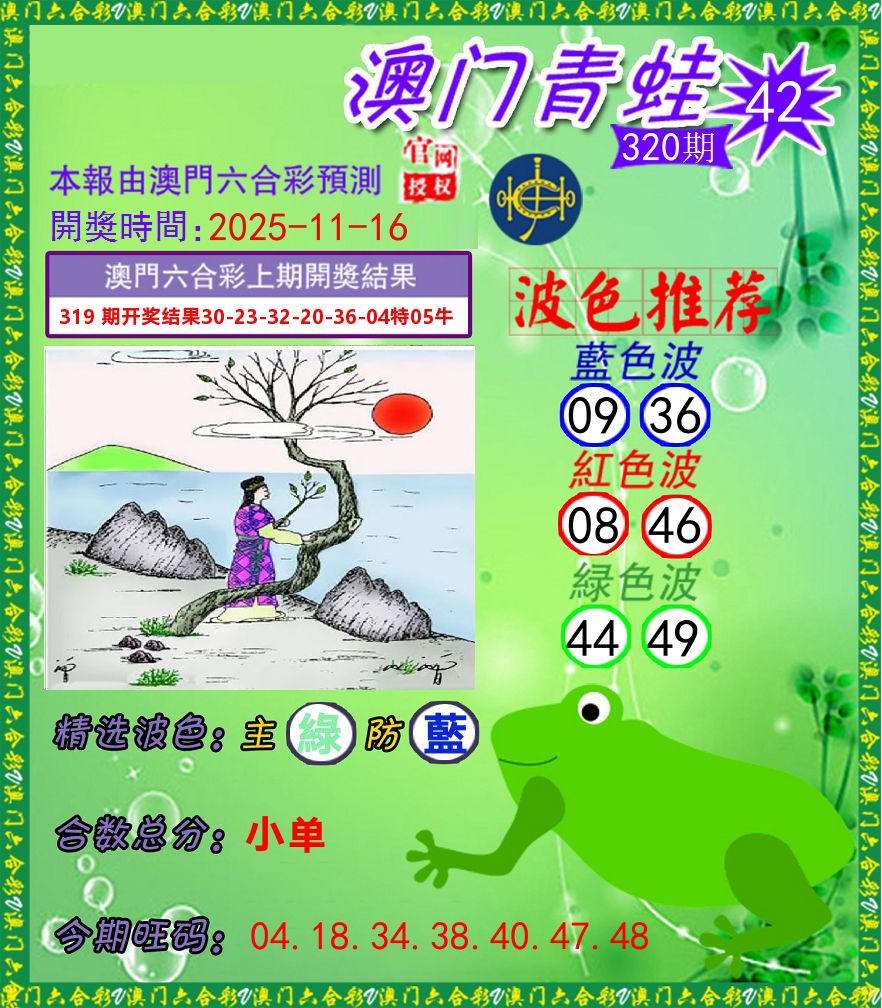 青蛙系列42 第320期