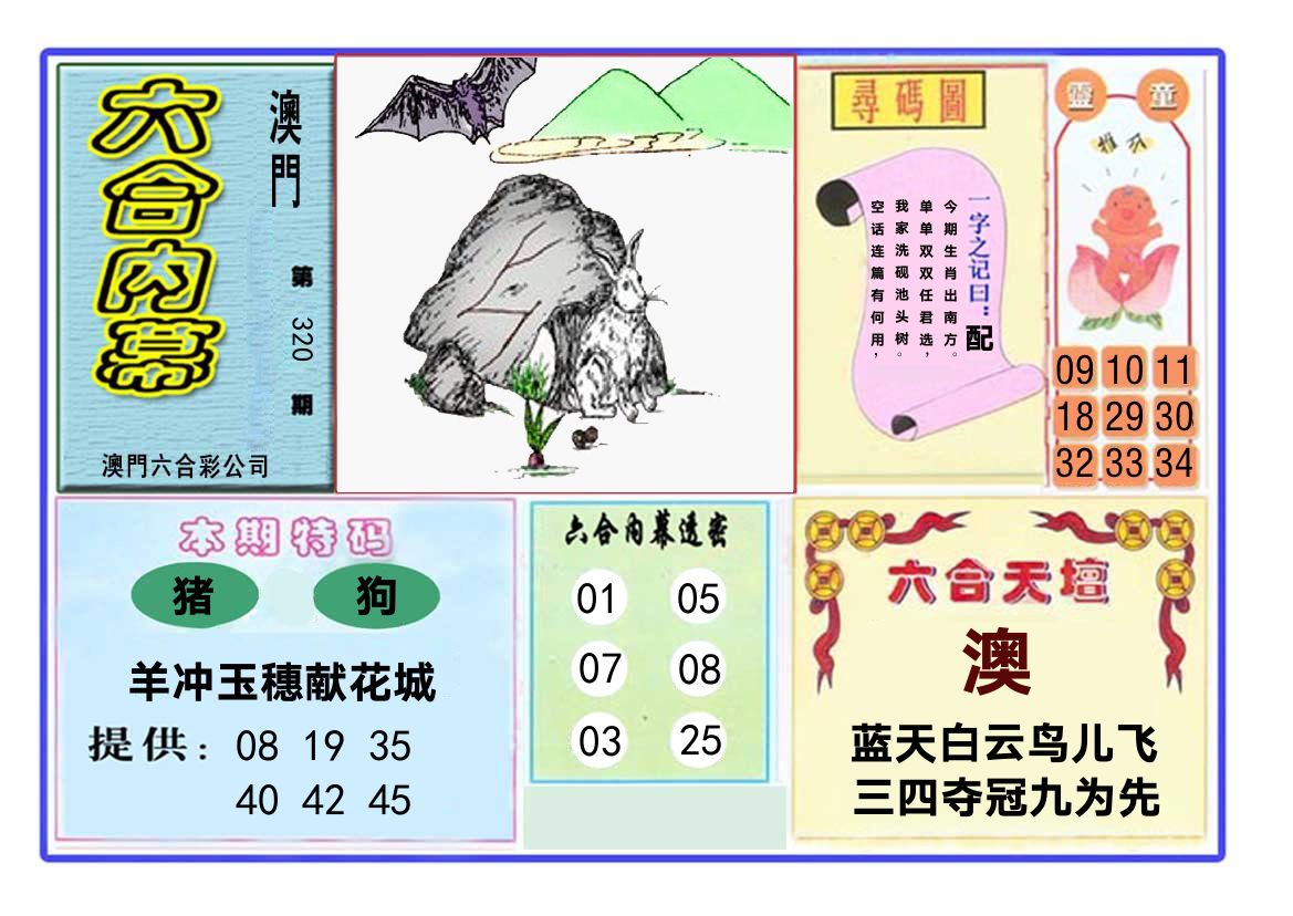 六合内幕 第320期