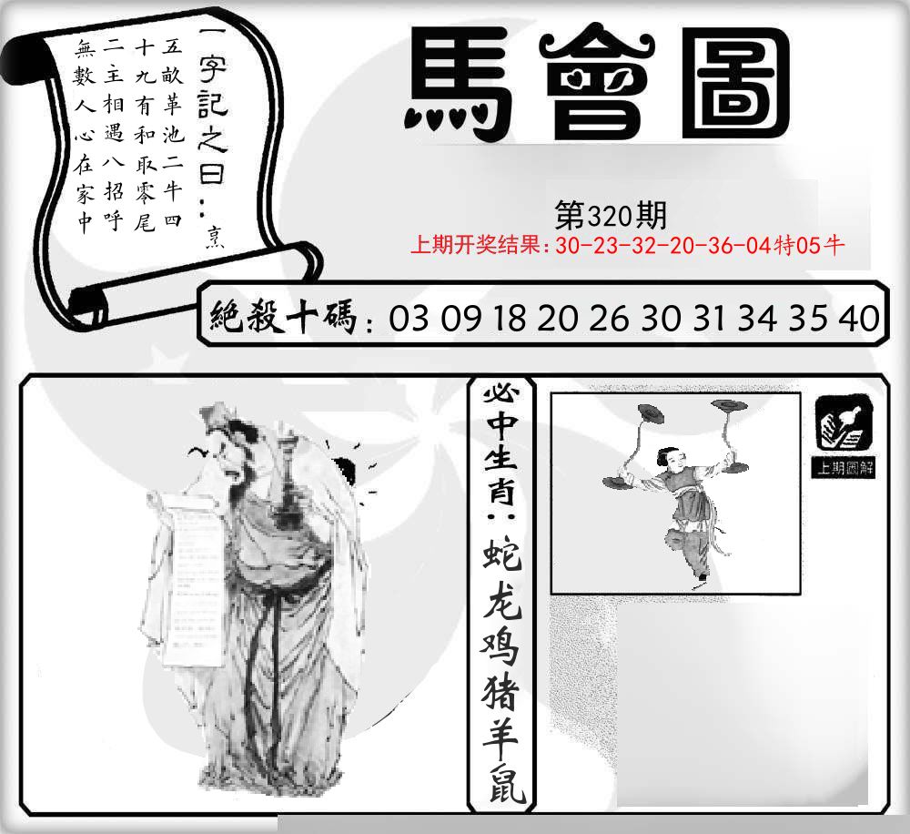 马会图 第320期