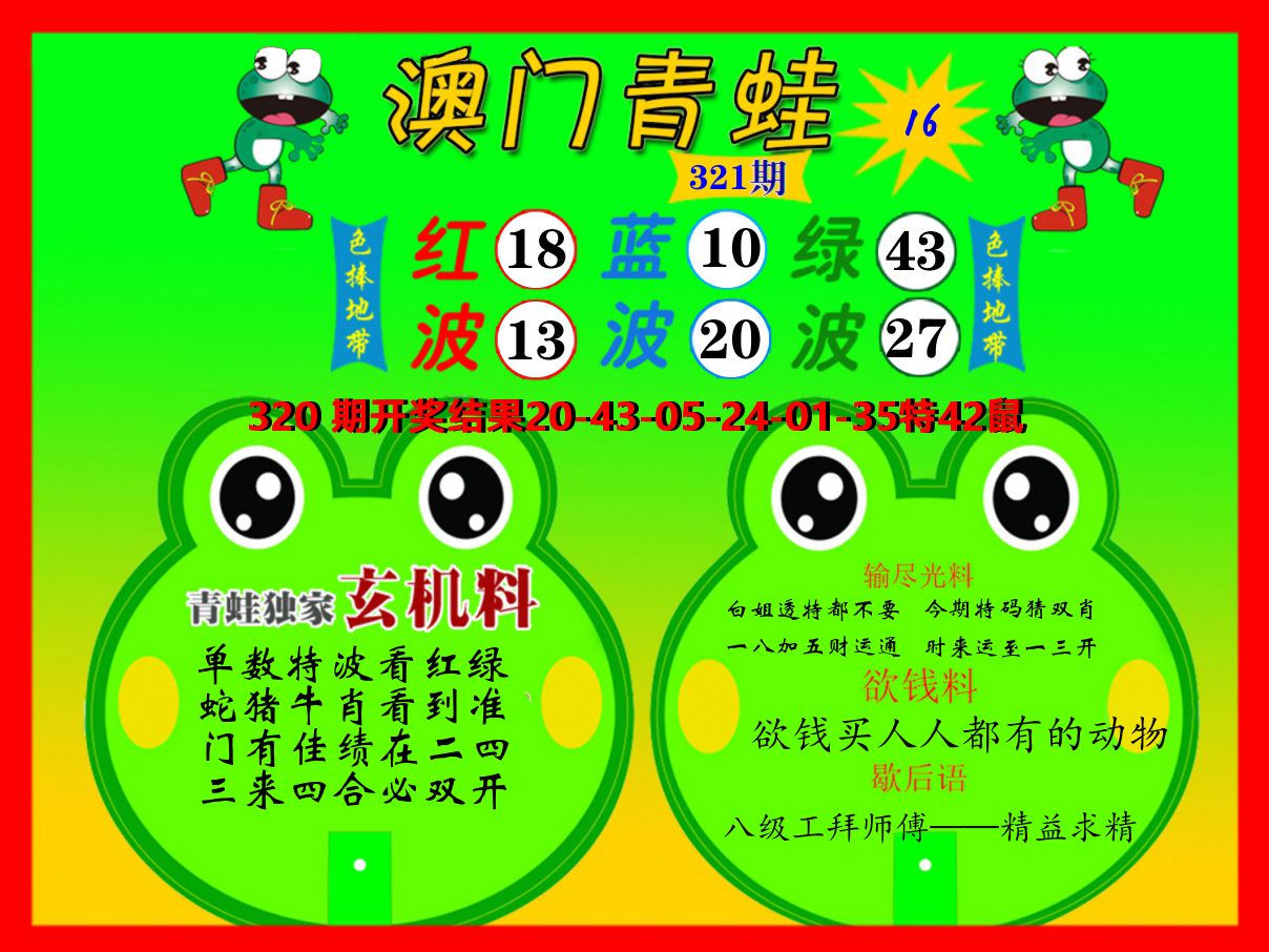 青蛙系列16 第321期