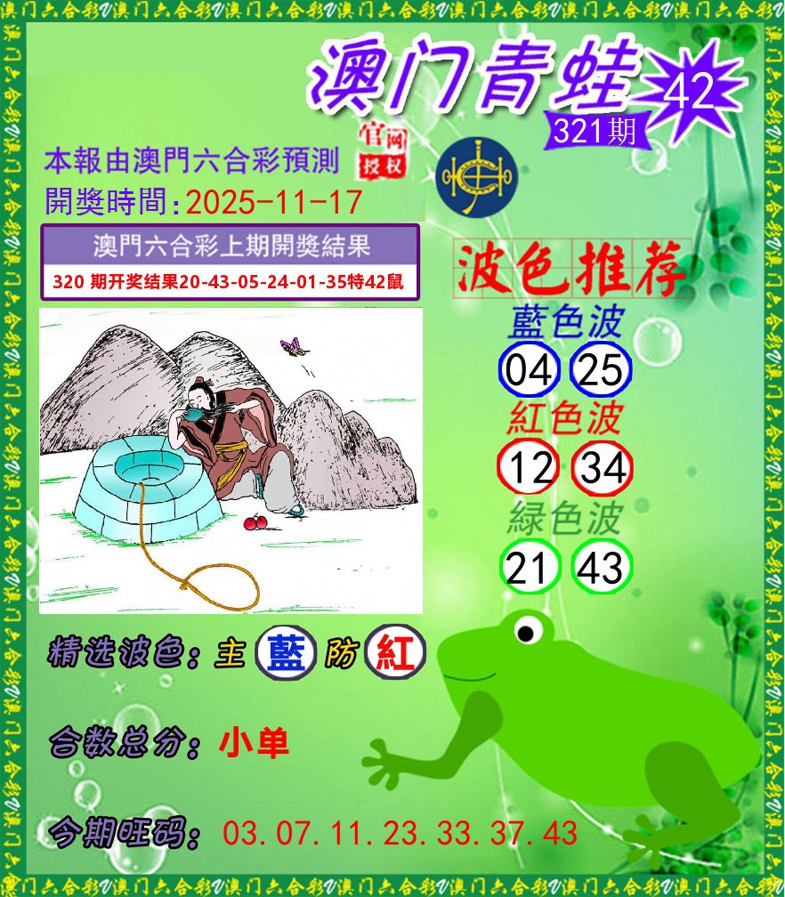 青蛙系列42 第321期