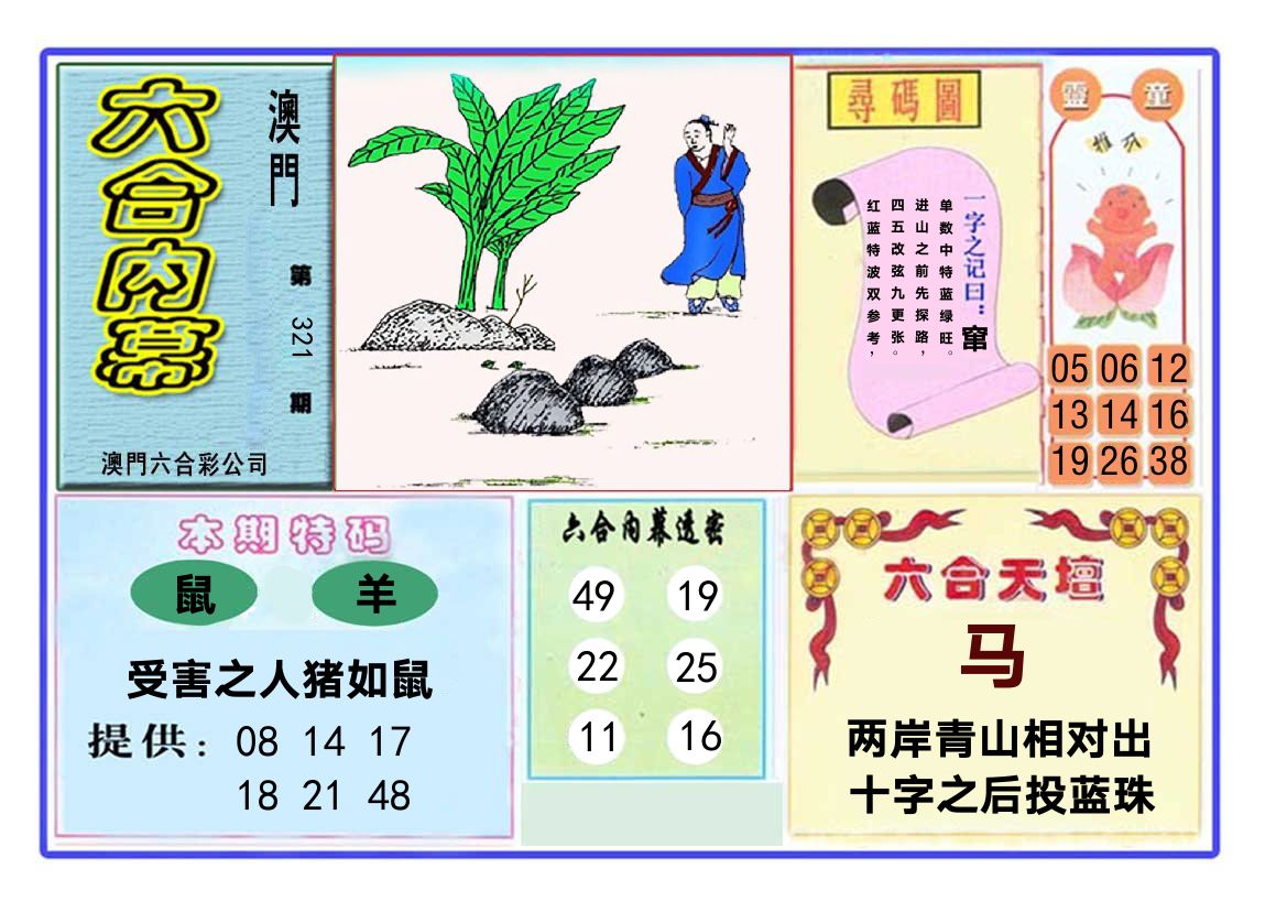 六合内幕 第321期