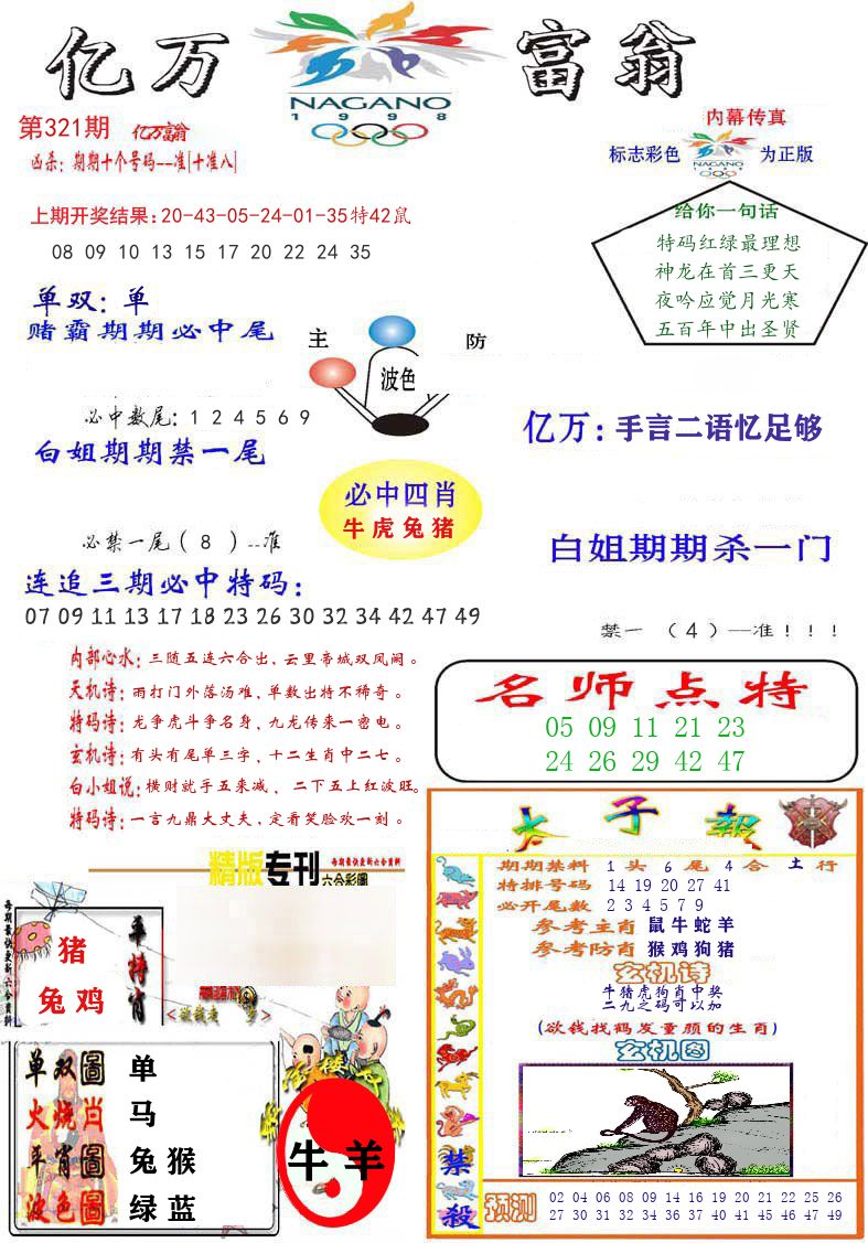 亿万富翁 第321期