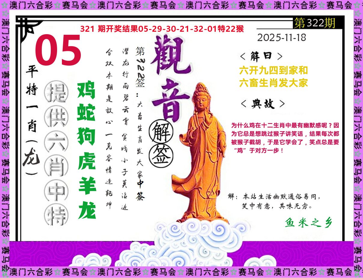 观音解签 第322期