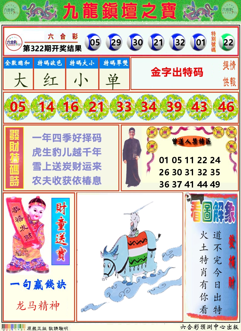挂牌解特码A 第322期
