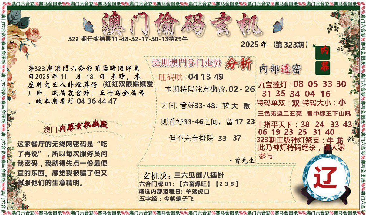 偷码玄机 第323期