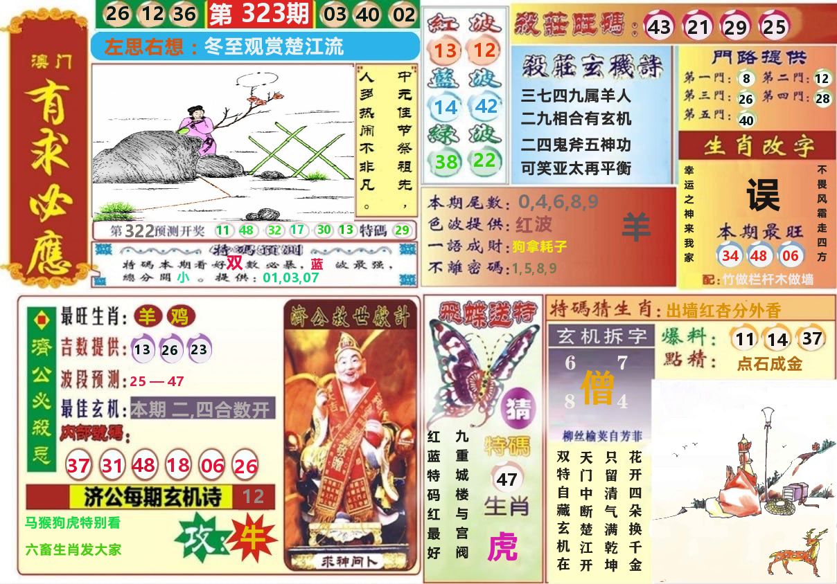 澳门有求必应 第323期