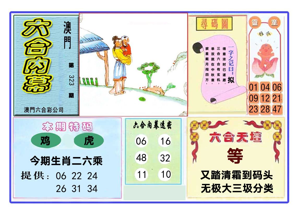 六合内幕 第323期