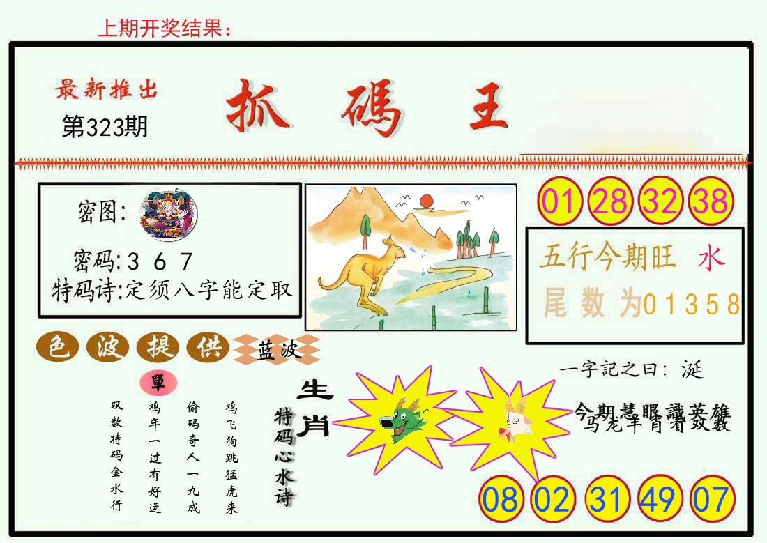 最新抓码王 第323期