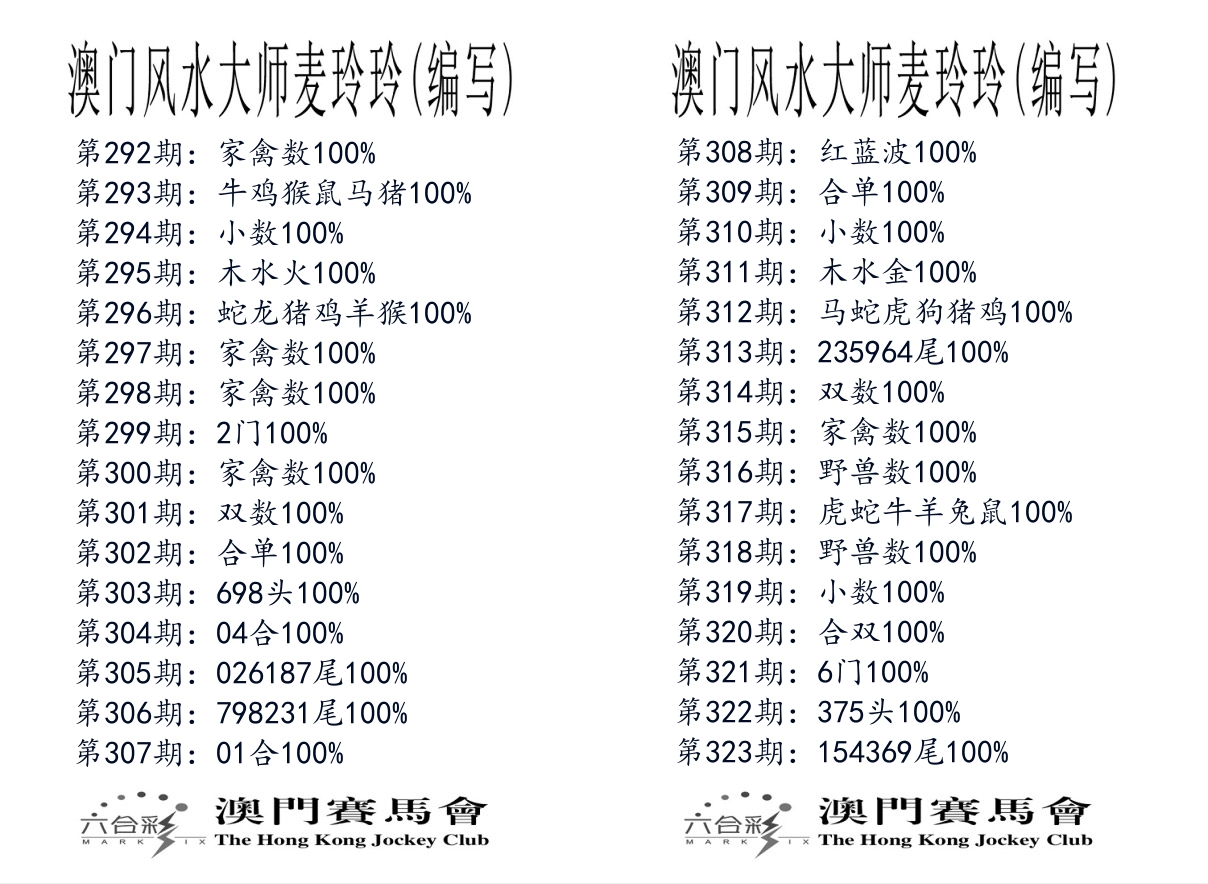 港麦大师 第323期