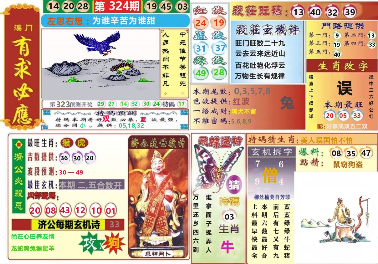 澳门有求必应 第324期