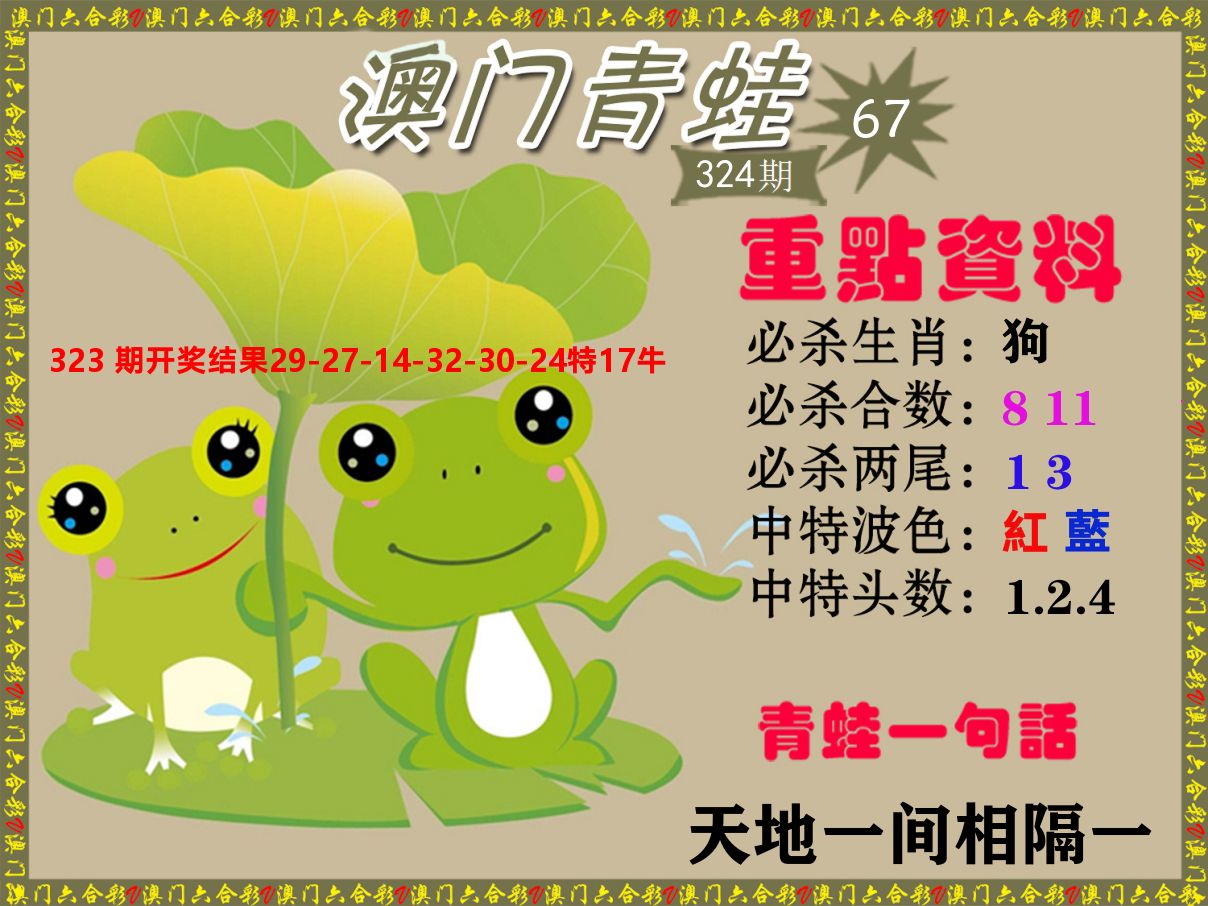 青蛙系列67 第324期