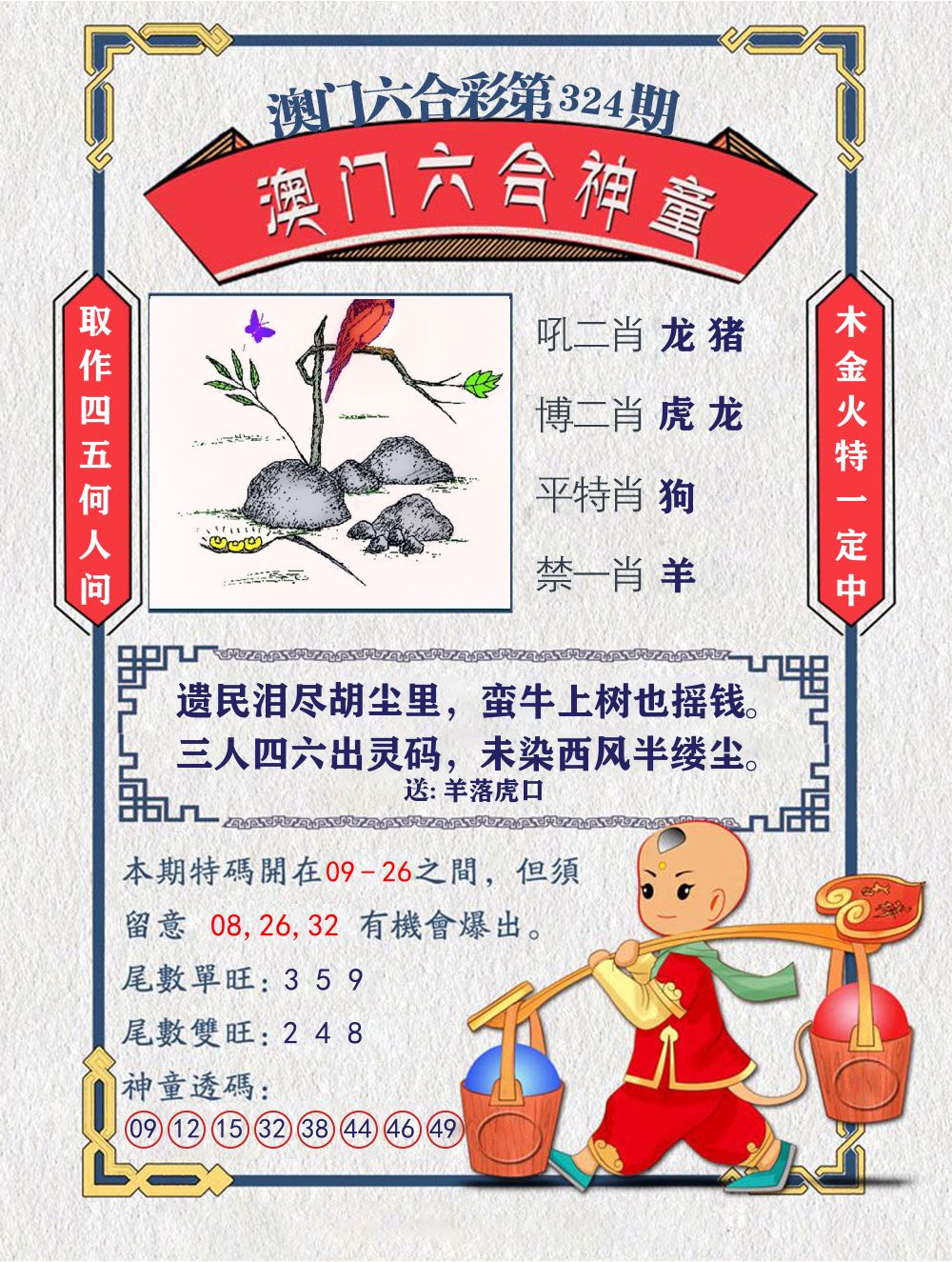 六合神童 第324期