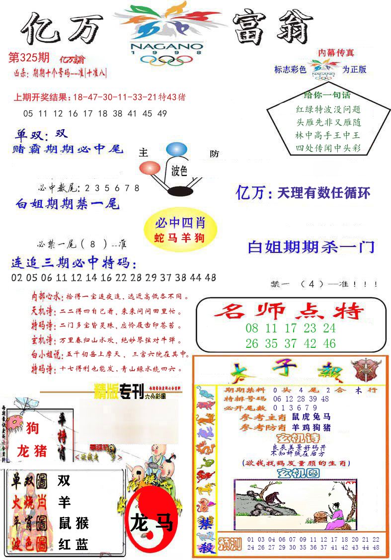亿万富翁 第325期
