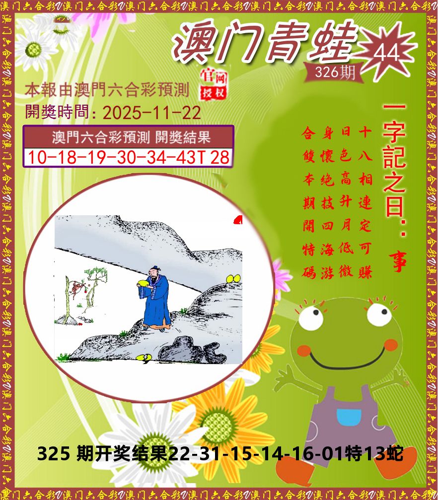 青蛙系列44 第326期