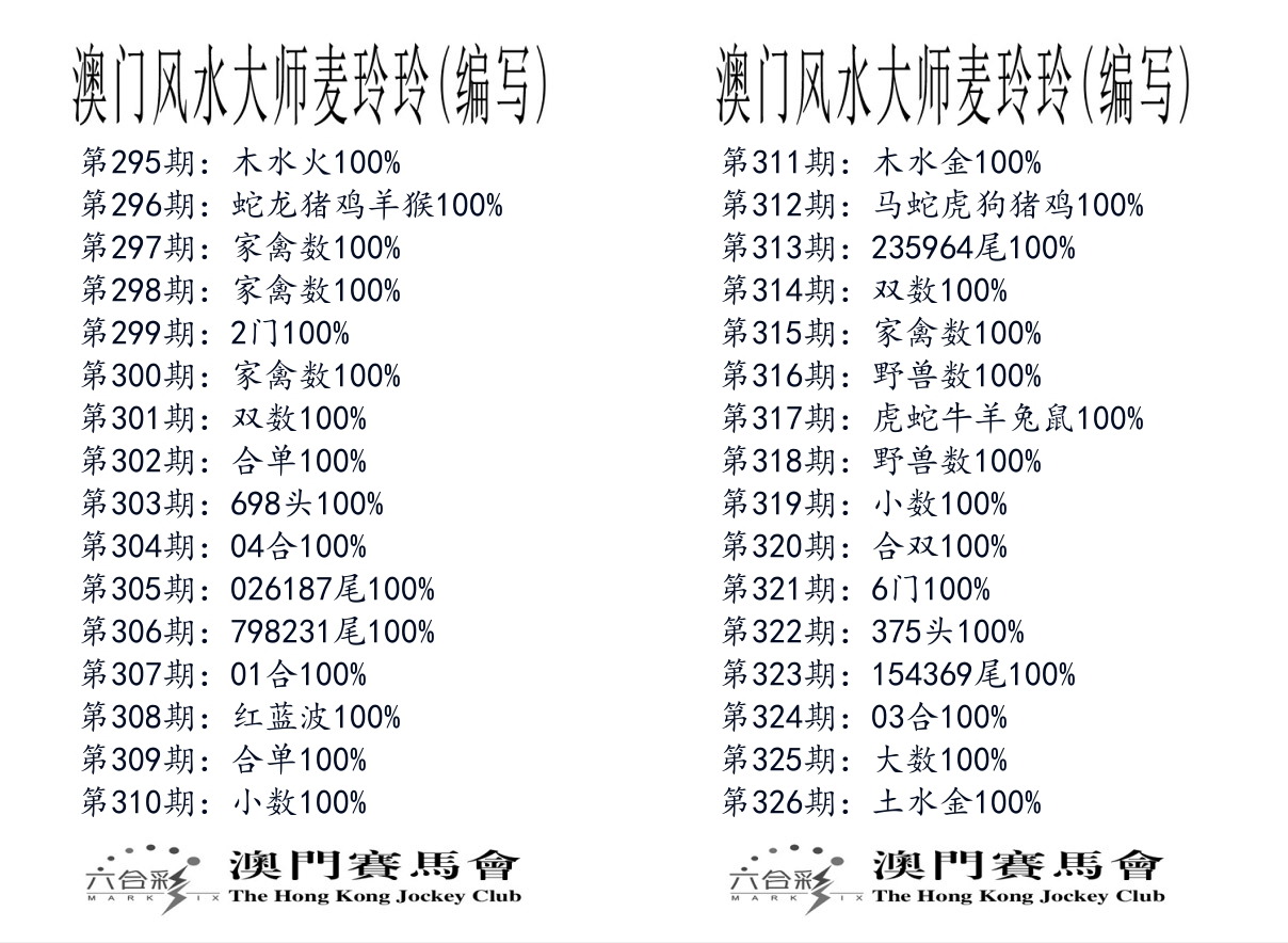 港麦大师 第326期