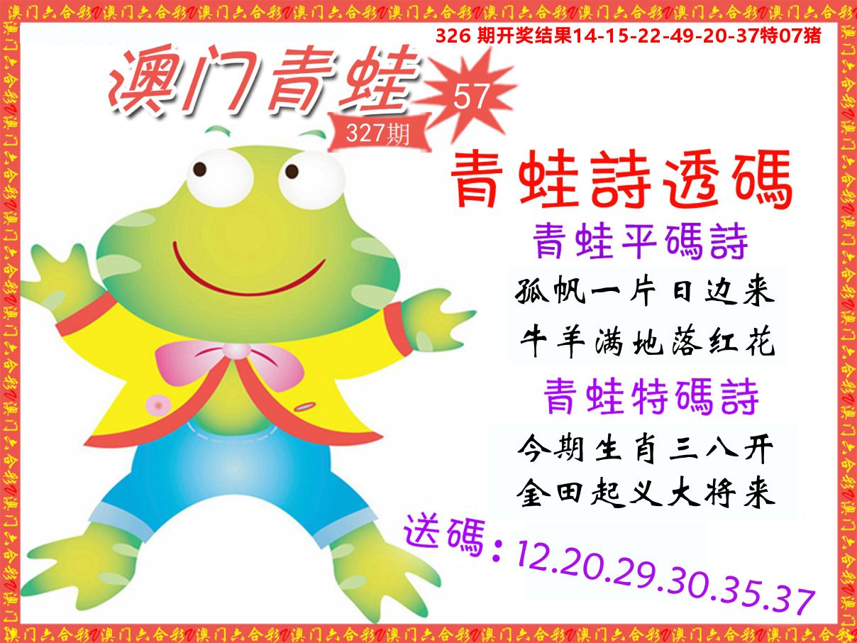青蛙系列57 第327期
