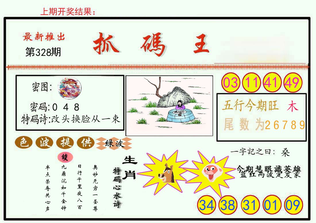 最新抓码王 第328期