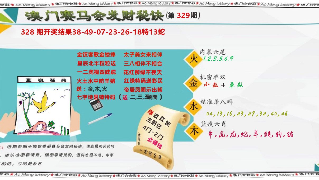 发财秘诀 第329期