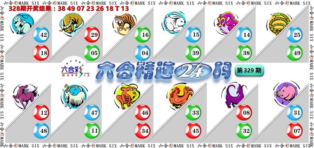 六合精选24码 第329期