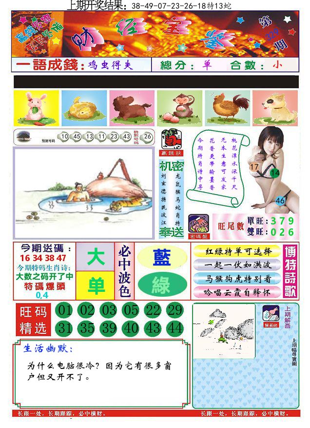 澳门财经宝鉴 第329期