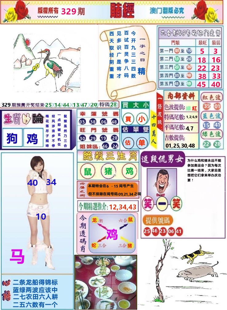 澳门赌经 第329期