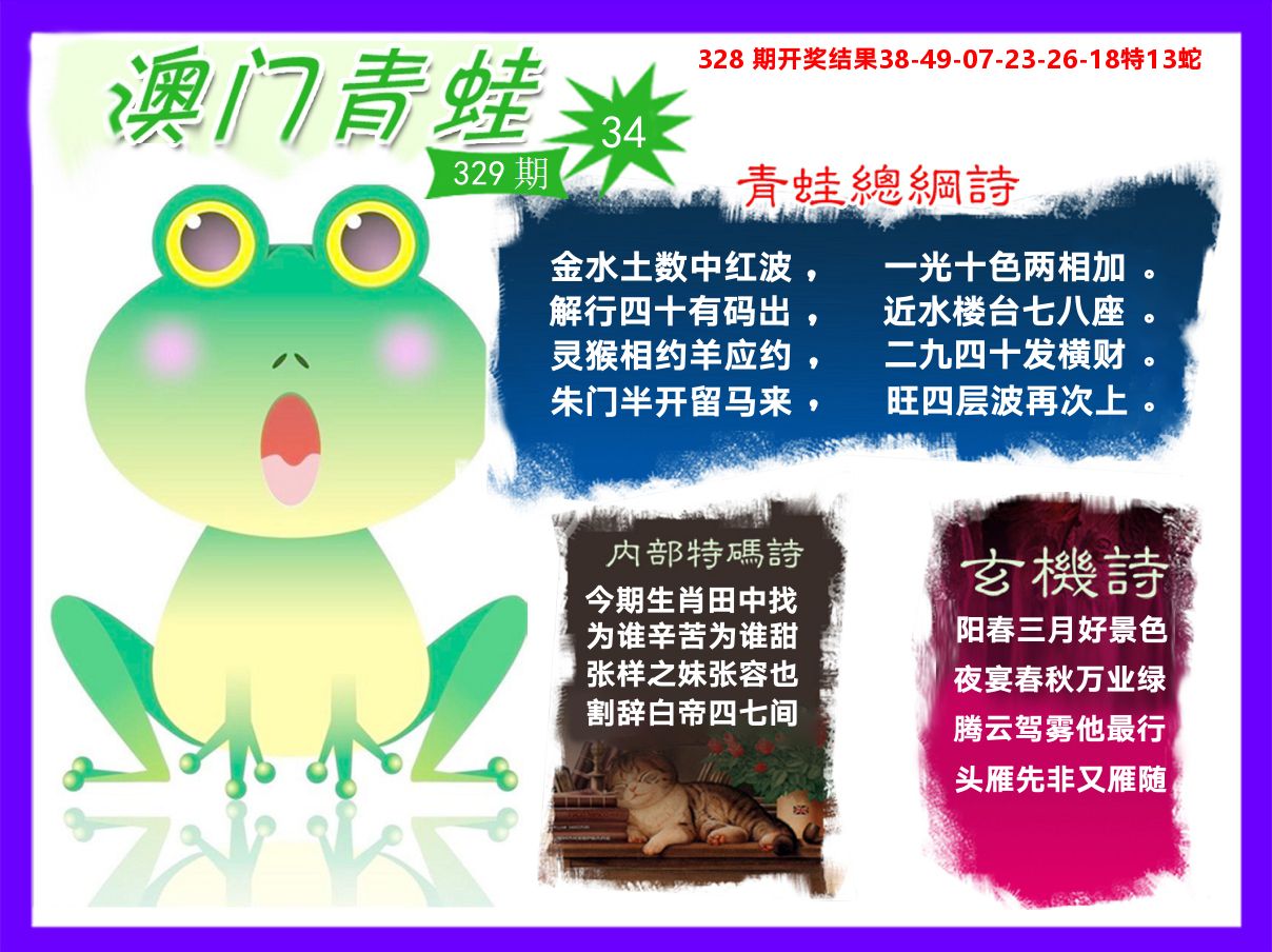 青蛙系列34 第329期