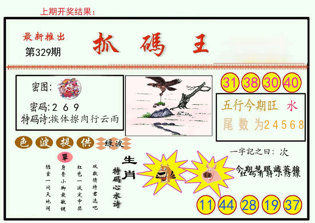 最新抓码王 第329期