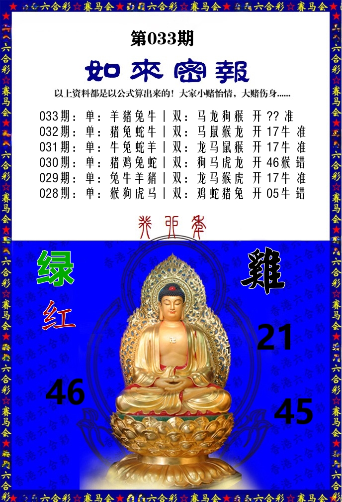 如来密报 第33期