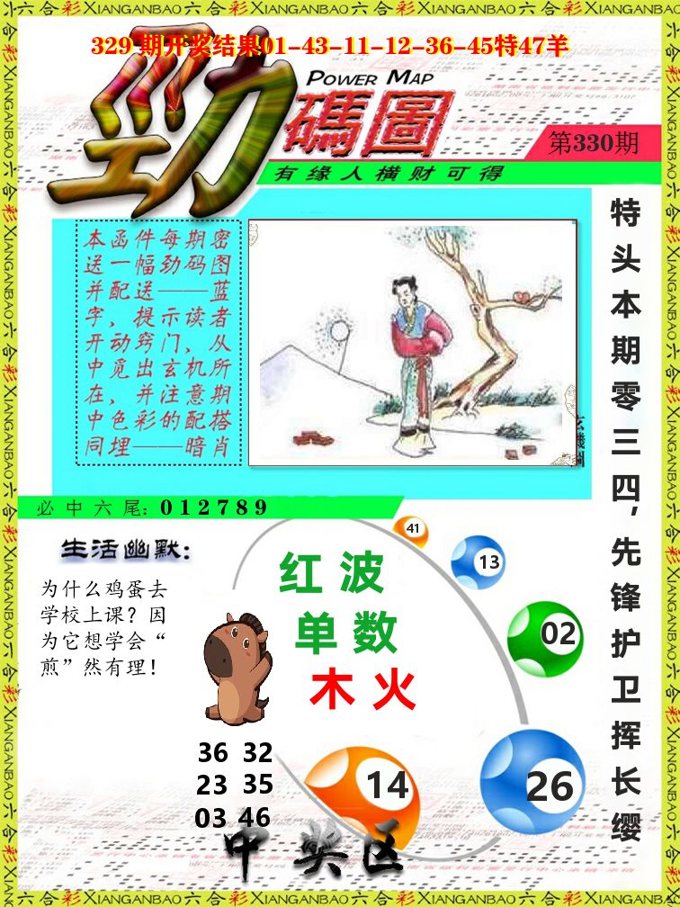 劲码图 第330期