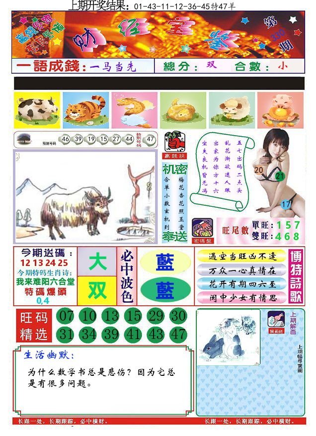 澳门财经宝鉴 第330期