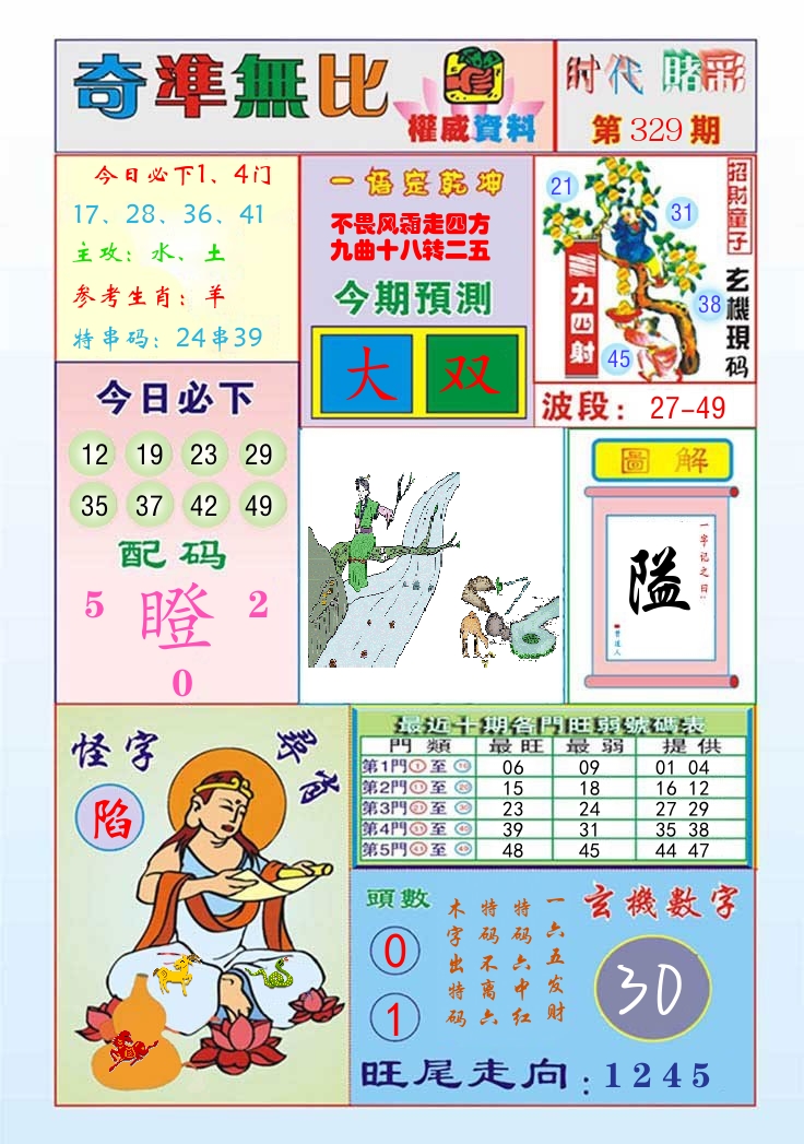 时代赌彩 第330期
