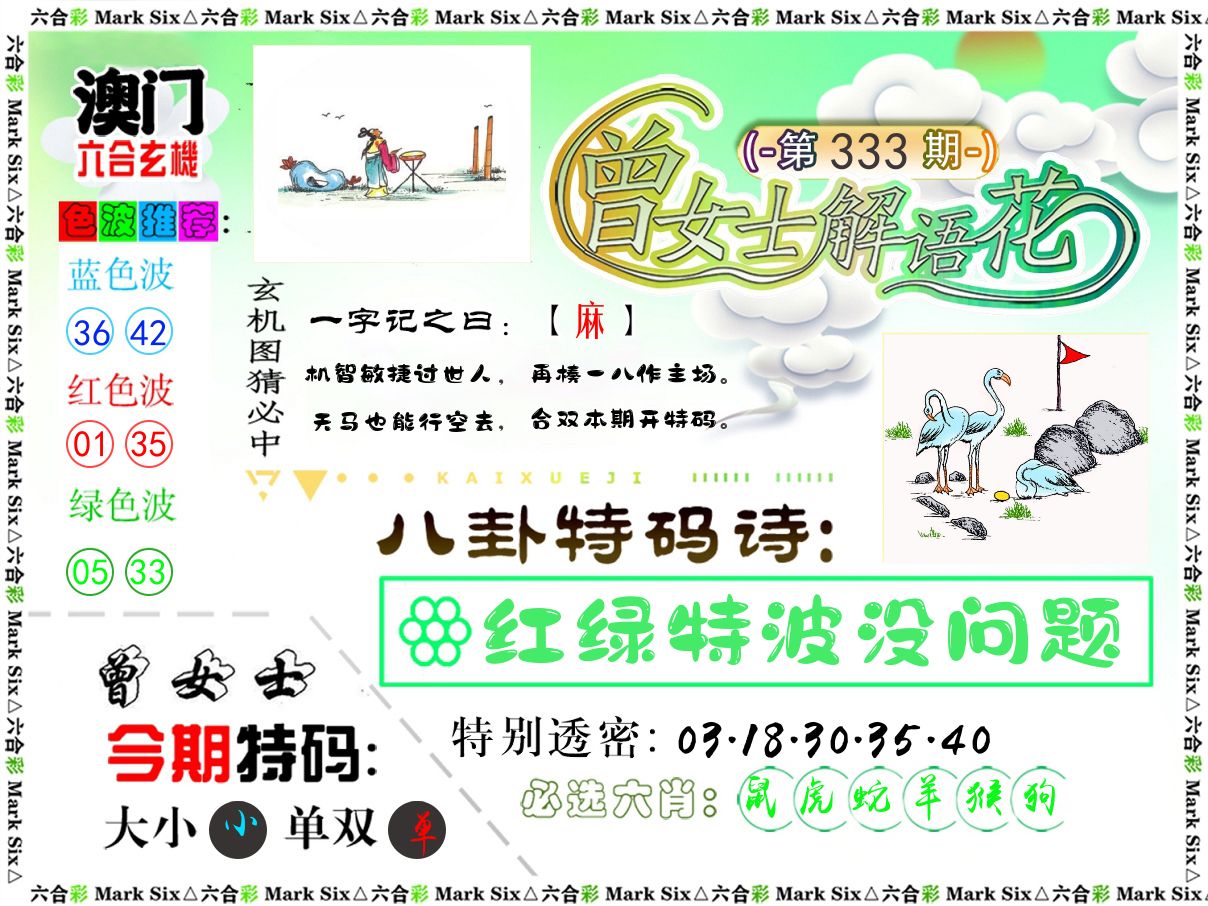 曾女士解语花 第333期