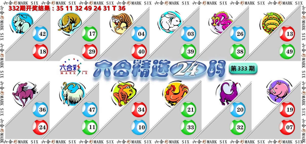 六合精选24码 第333期