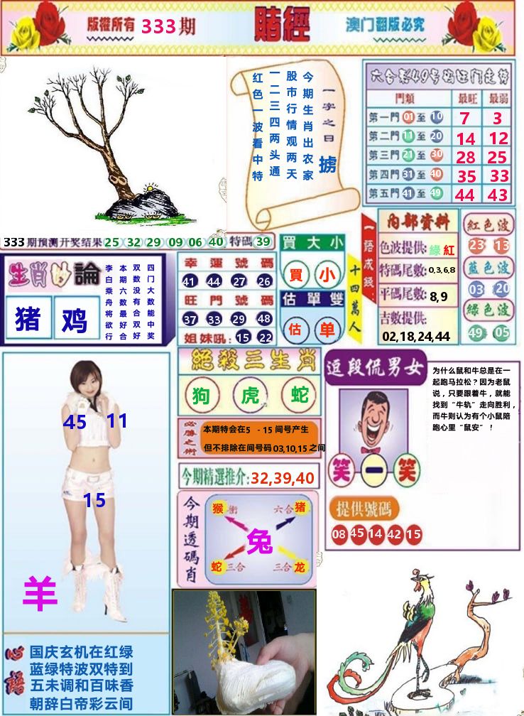 澳门赌经 第333期