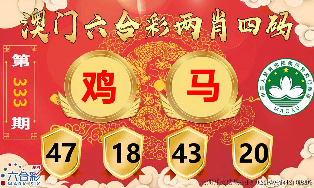 澳门两肖四码 第333期