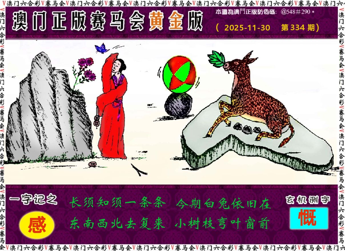 赛马会黄金版 第334期
