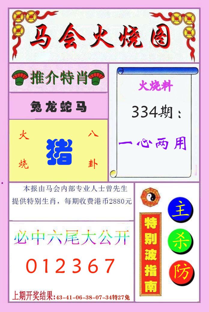 马会火烧图 第334期