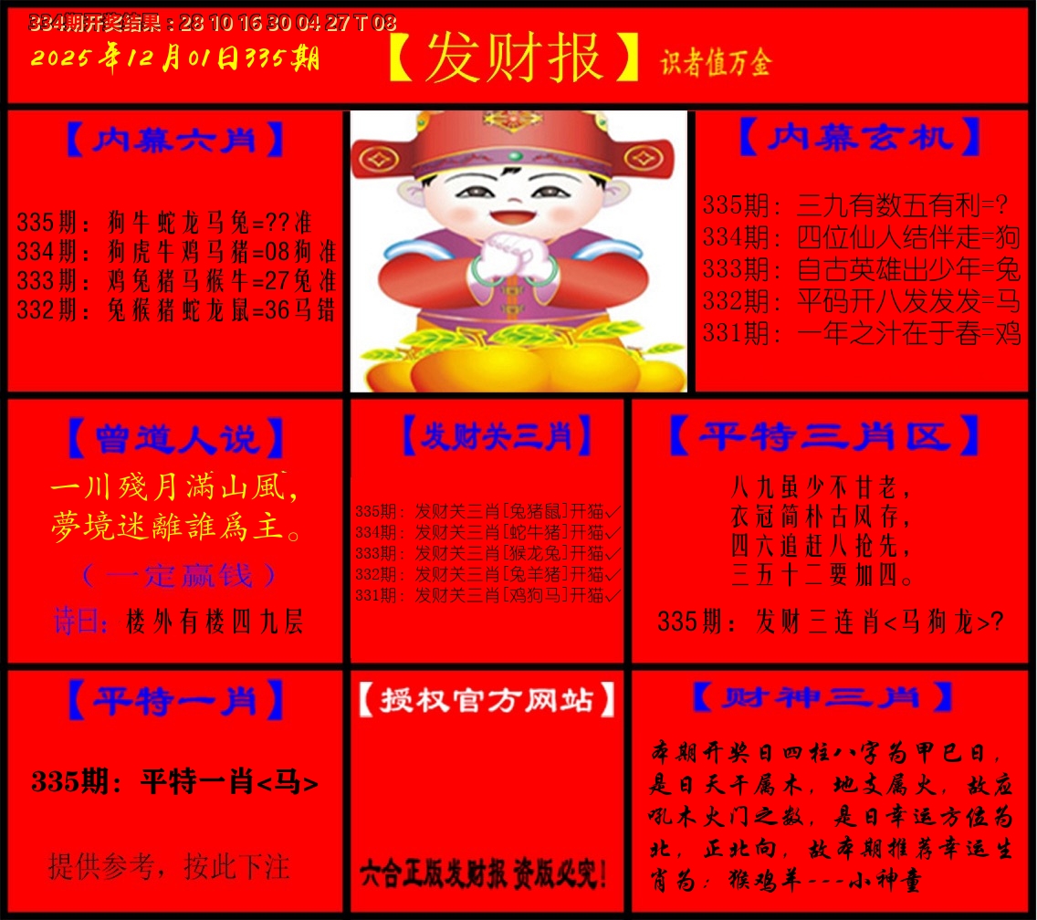 发财报 第335期