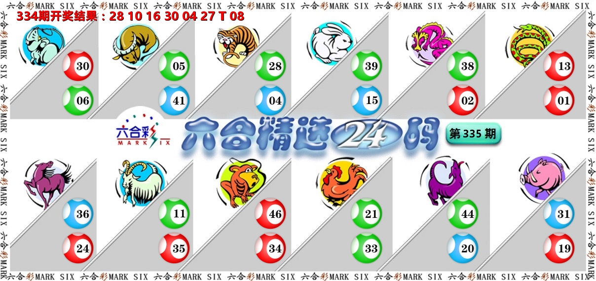 六合精选24码 第335期