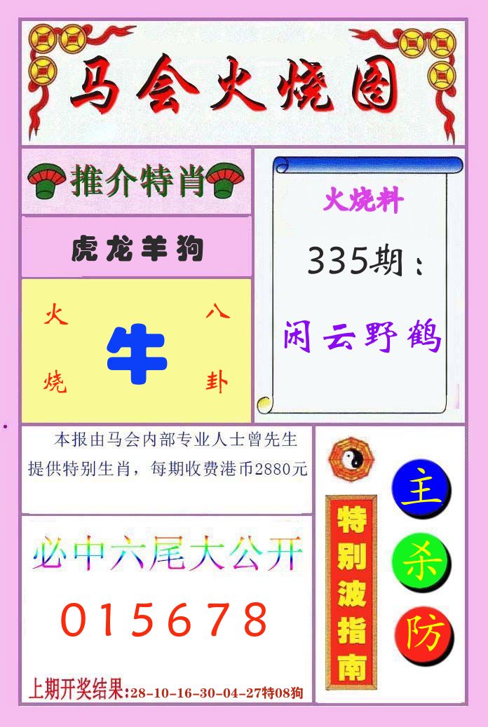 马会火烧图 第335期