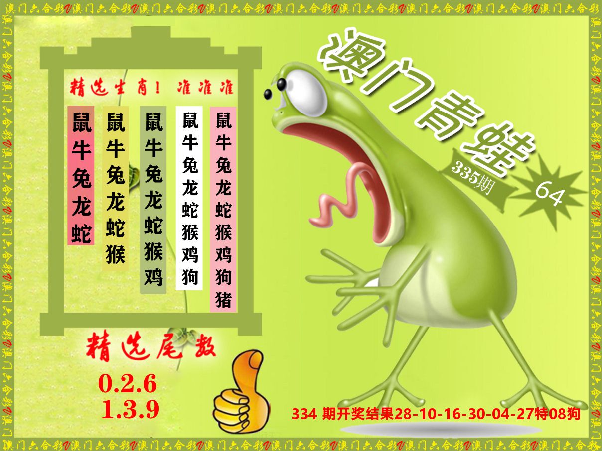 青蛙系列64 第335期