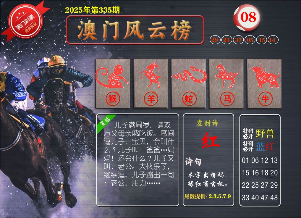 澳门风云榜 第335期