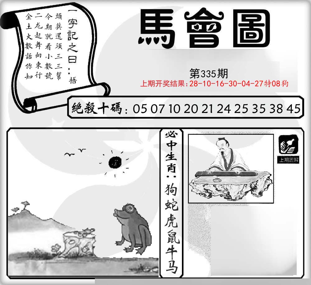 马会图 第335期