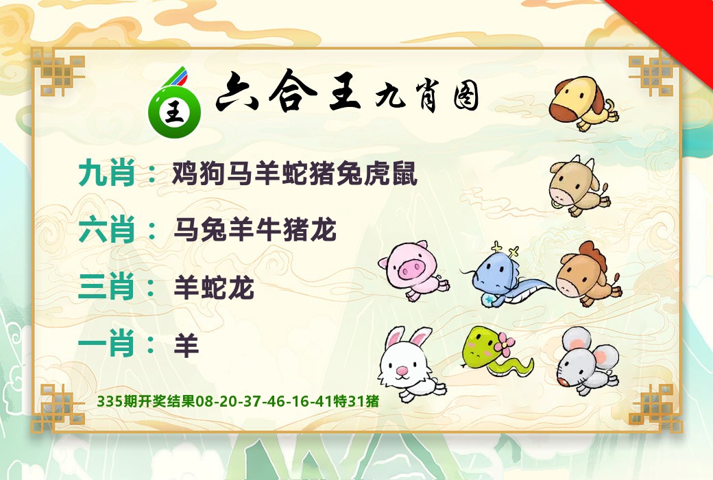六合王九肖图 第336期