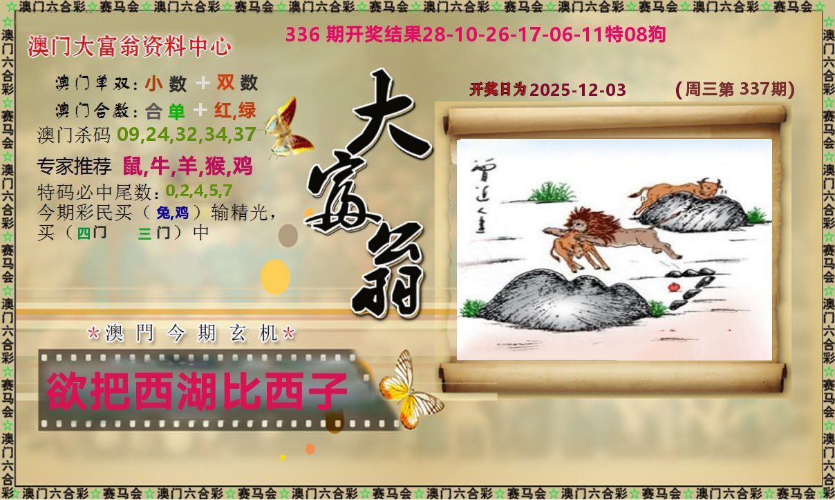 新大富翁 第337期